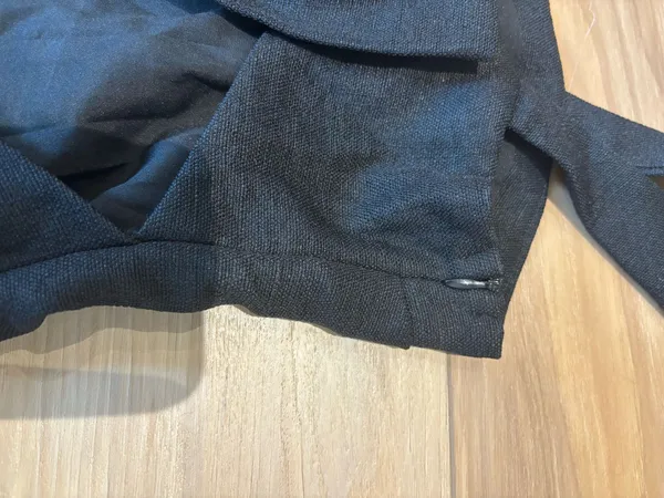 NWT PrettyLittleThing Black Bow Back Mini Dress US 10 - Image 3