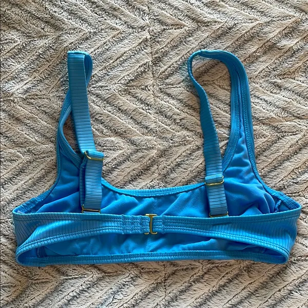 Wild Fable Womens Light Blue Ribbed Bralette‎ Bikini Set Size Small S 4-6 - Image 7
