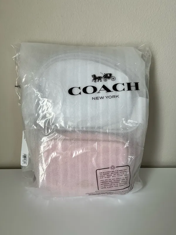 Coach Mini Carey Crossbody Bag In Signature Canvas With Charms - Image 15