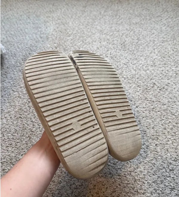 Women’s sandal slides size 7 Tan - Image 2