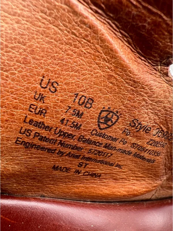 Ariat Brown Leather Strappy Slingback Sandals - Image 2