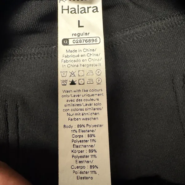 1909 | Halara High Waisted Wide Leg Pockets Yoga‎ Trousers Black Womens L - Image 6