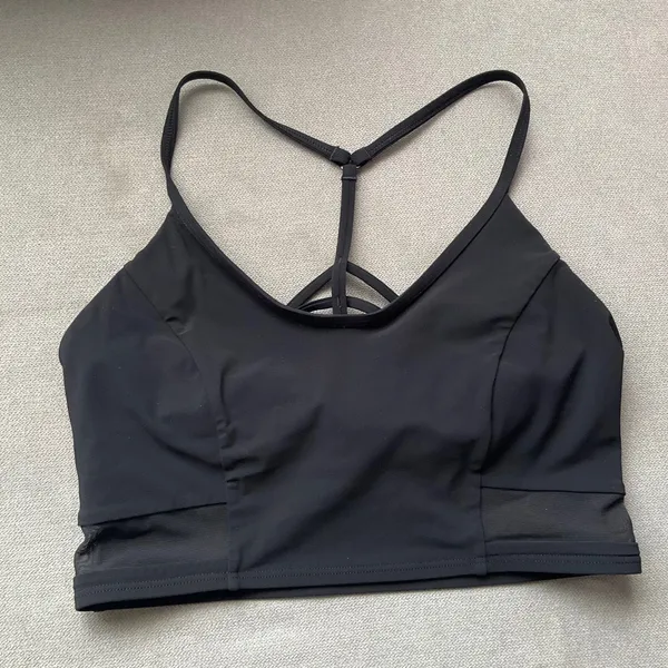 Lululemon Get Strappy Bra Black 6 - Image 3