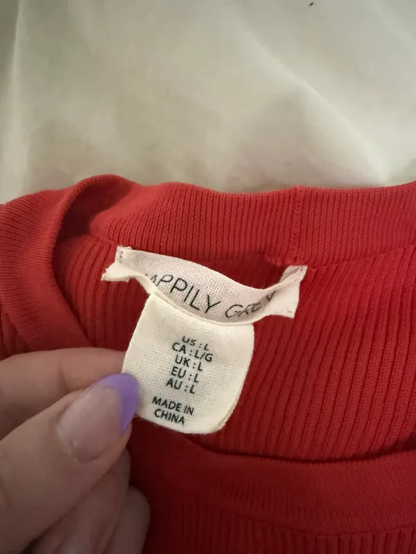 Tank Top Red Size L - Image 2
