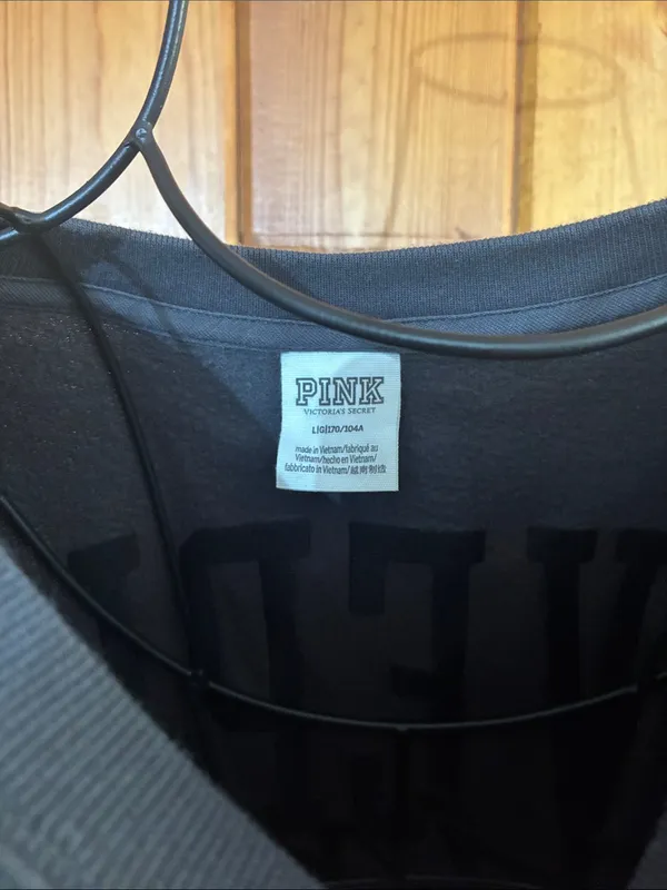 PINK Victoria’s Secret crew neck sweatshirt oversized new style top size large - Image 6
