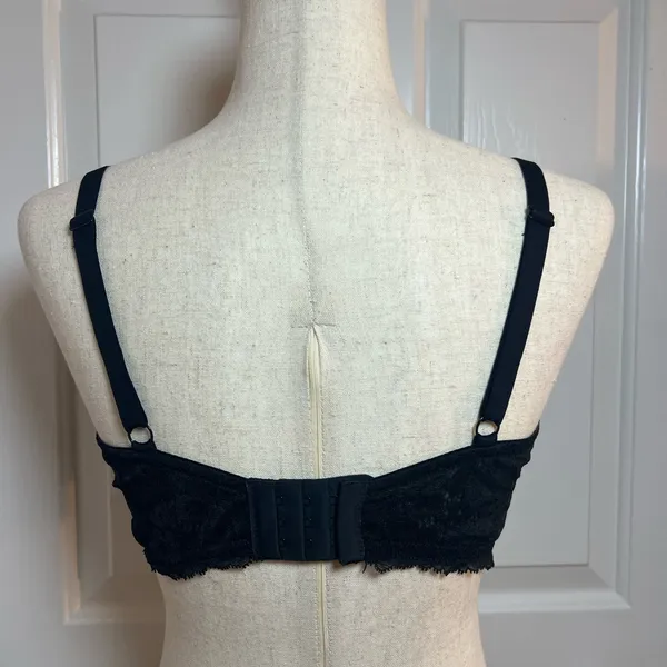 Victoria Secret‎ Wicked Unlined Balconette Bra - Black 36DD - Image 3