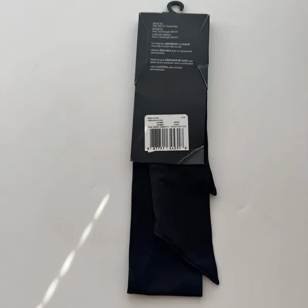 $5/$25 NWT Nike Dri Fit Tie Adjustable Head Tie Black - Image 5