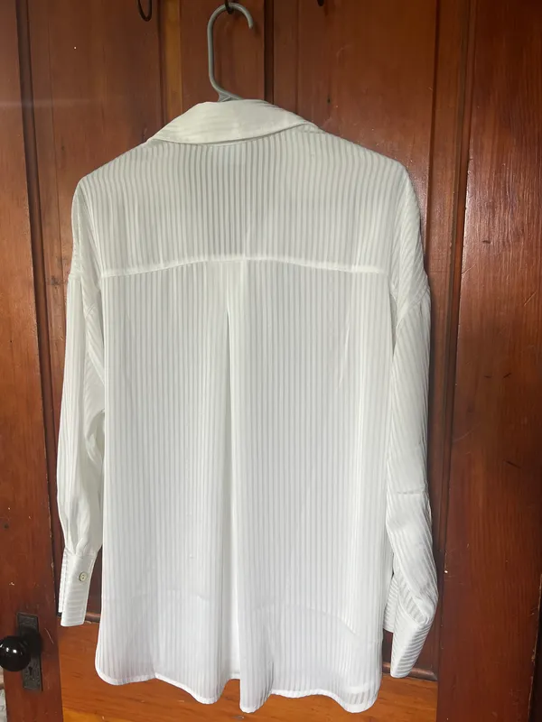 Hudson Gray White Button Blouse - Image 3