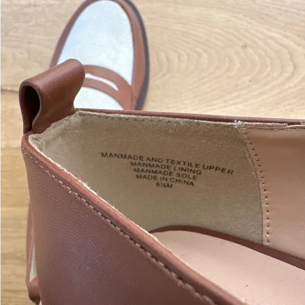 LOFT - Canvas Lug Sole Penny Loafers in Brown & Off White - Image 8