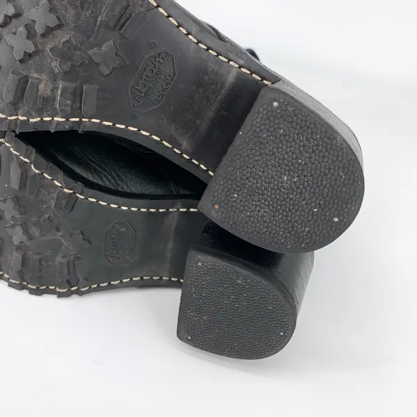 FRYE Sabrina 6G Lace Up Leather Boot Black/Blue 7.5 - Image 12