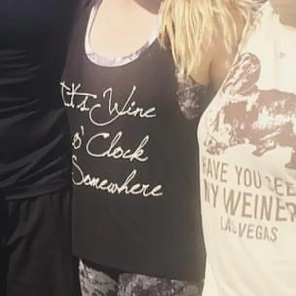 Wine Tank Top Black - Image 4