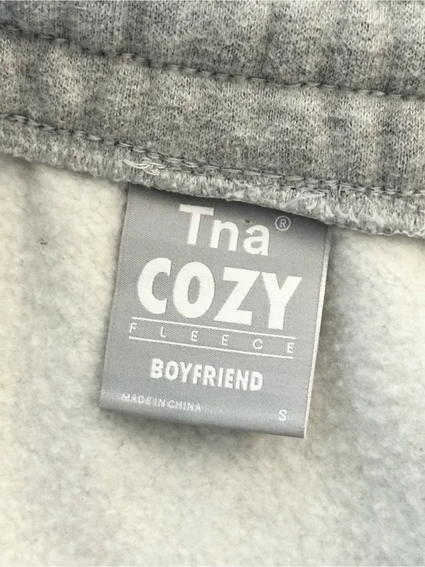 Aritzia TNA Cozy Boyfriend Fleece Sweat Skirt Small - Image 3