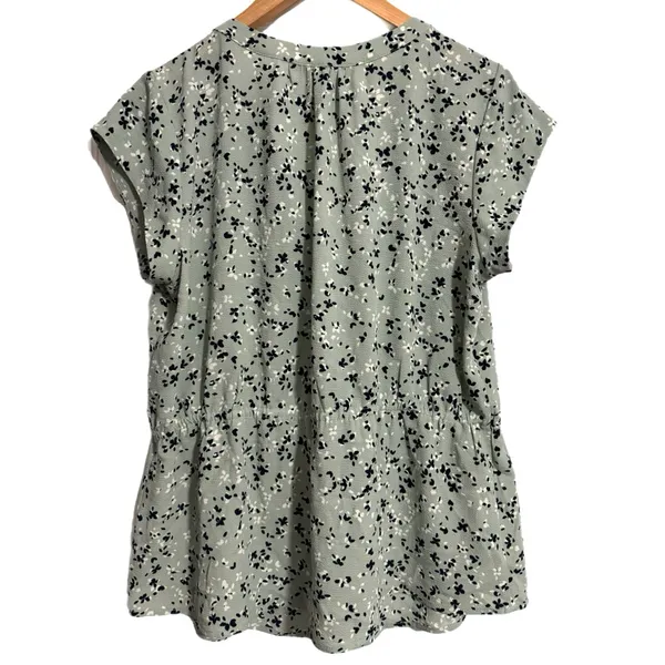 41 Hawthorn Stitch Fix Floral Blouse Custom Tailored Fit Cinch Women’s Sz Large - Image 7