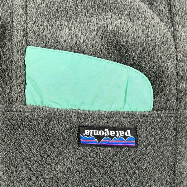 Patagonia Womens Re-Tool Snap-T Full Zip Fleece Jacket Grey Green 25477 Small - Image 5