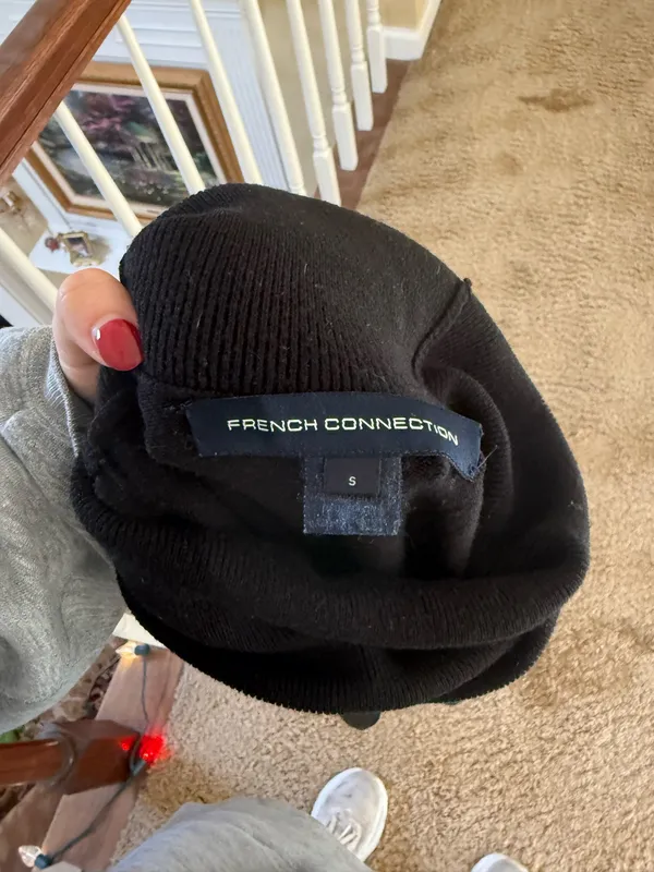 French connection black turtle neck sweater - Image 2
