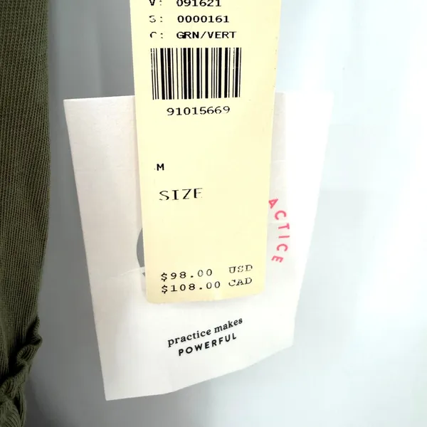 Daily Practice Anthropologie Midi Dress Womens M Olive Coastal Minimaist Boho - Image 5