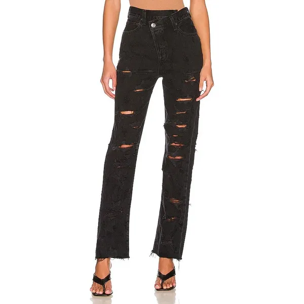 AGOLDE Criss Cross Straight Jeans in Feverish‎ Size 23 - Image 4