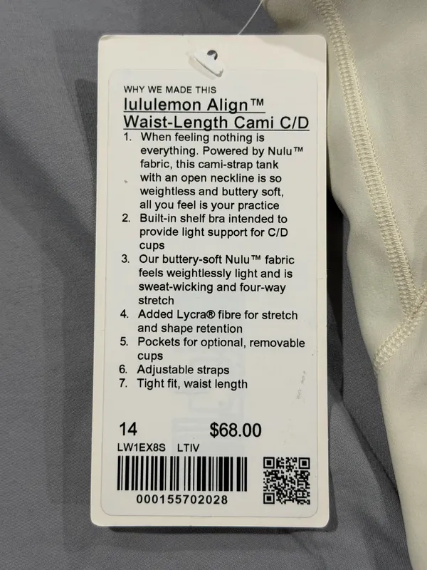 lululemon athletica Cream Spaghetti-Strap Tank - Image 6
