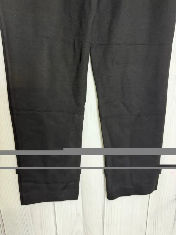 NWT Skies Are Blue Trouser Pants Elastic Waist Black Sz L (34x28) High Rise NEW - Image 6