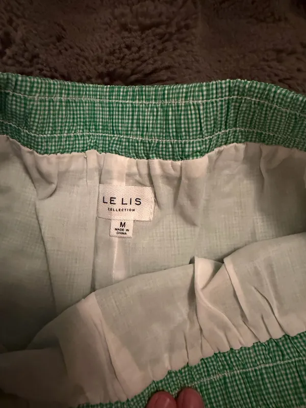 Gingham shorts Green Size M - Image 2