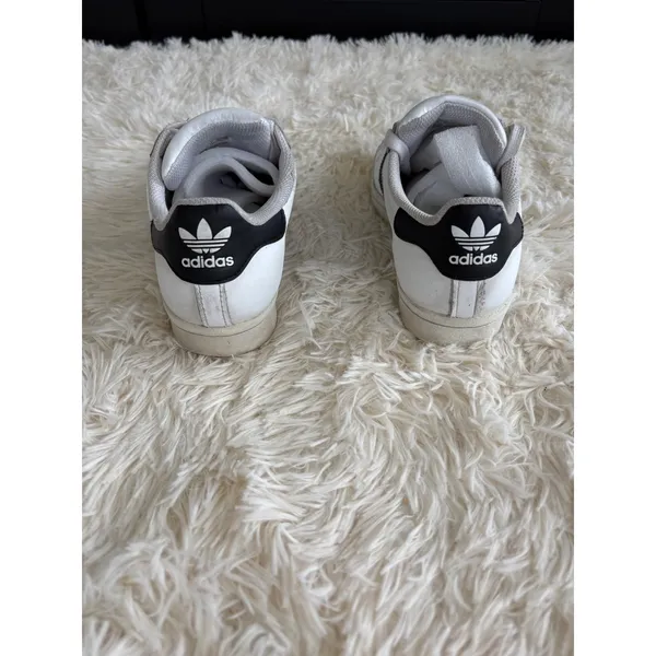 Adidas Superstar White Black Stripe Sneakers Casual Comfort Athleisure Shoes‎ - Image 5