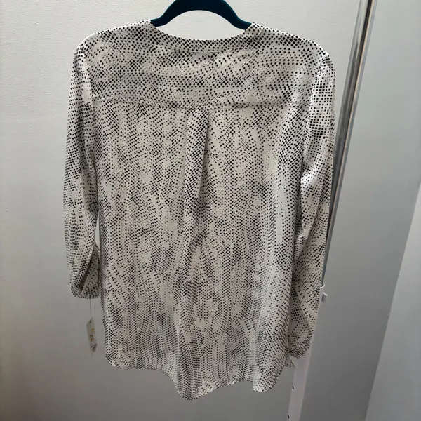 Apt. 9 Black and White Abstract Patterned Blouse - Image 9