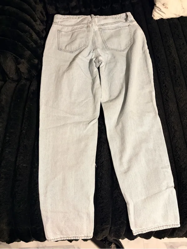 S.O.N.G Light Blue Relaxed Ripped Jeans Size undefined - Image 5