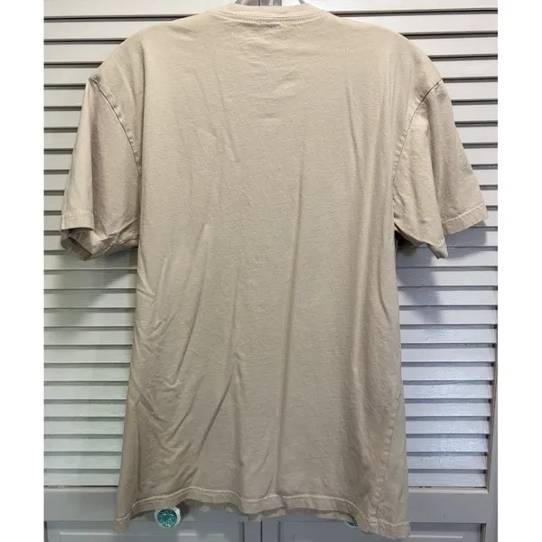 Pendleton Graphic Logo TShirt Women's Crew Neck Size L Tan Cotton‎ Casual - Image 5