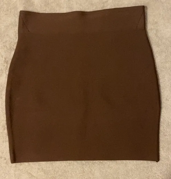 Brown Pencil Skirt - Image 4