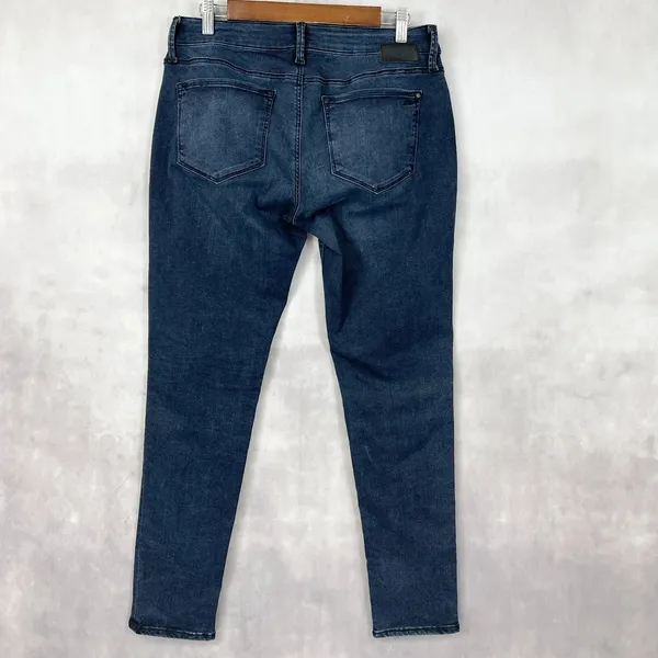 Mavi Jeans Womens 31/30 Alexa Mid Rise Skinny Dark‎ Wash Classic Stretch Ankle - Image 2