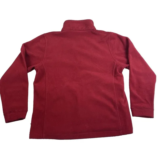 Woolrich Women's Long Sleeve Fleece Zip Up Jacket Size Small Raspberry Cozy‎ - Image 2
