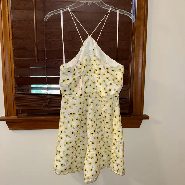 NWT $170 Anthropologie x Hutch Yellow Motif Ditsy Floral Seaside Romper 6 - Image 6