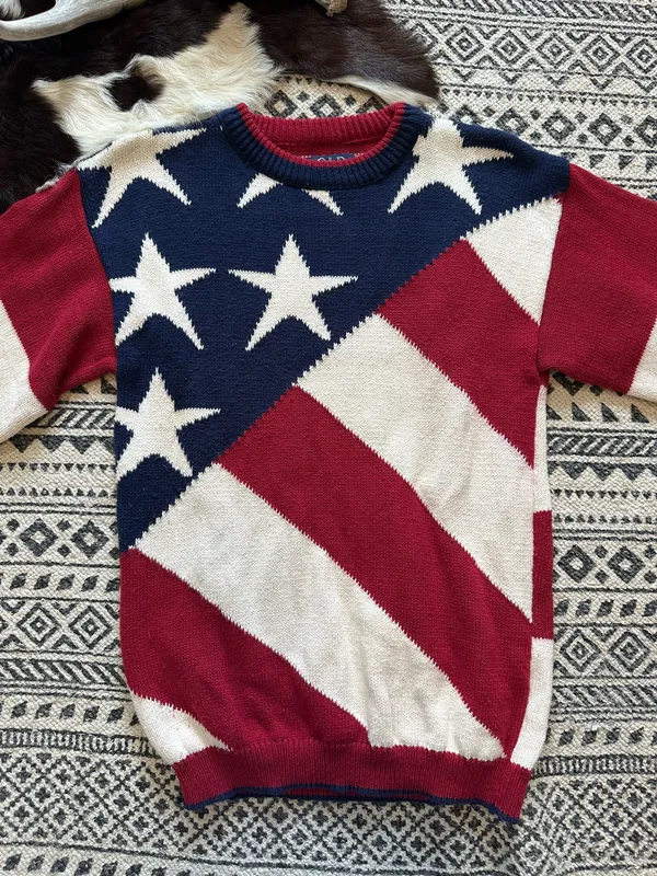 American Vintage Vintage 80s Old Glory sweater - Image 2