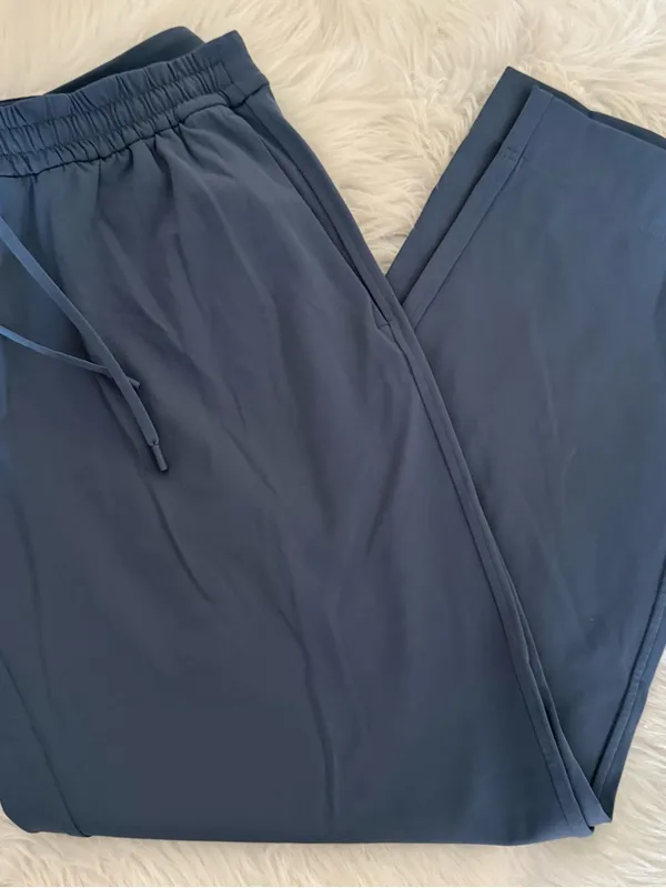 Lululemon Luxtreme Pants Medium Blue Pull On Stretch Athletic - Image 3