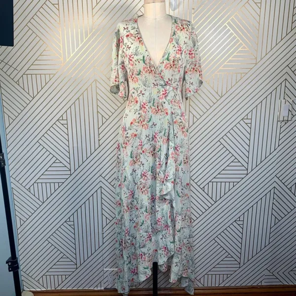 RAGA Secret Escape Floral Faux Wrap‎ Maxi Dress - Image 4