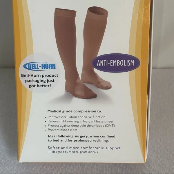Dr. Comfort Anti-Embolism Compression Stockings White Size XL NWT - Image 3