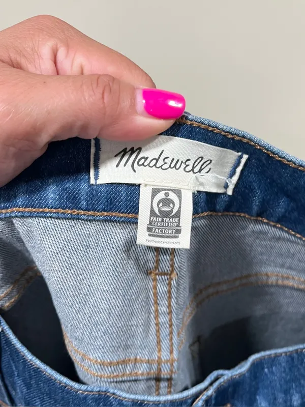 Madewell Women's The Perfect Vintage Wide-Leg Jeans size 28 petite blue - Image 8