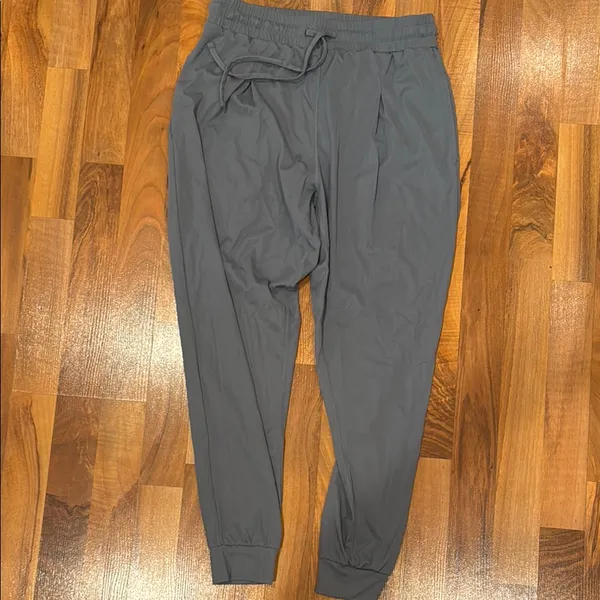 Mono B Joggers Women‎ M Blue Tapered Drawstring Pleated RK010 workout lounge - Image 3