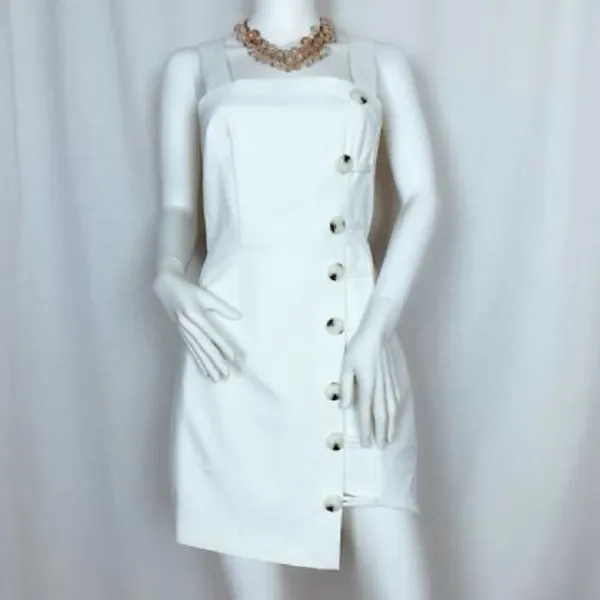 Revolve Finders Keepers Mila Sleeveless Button Detail Mini Dress size XL Nwot - Image 4