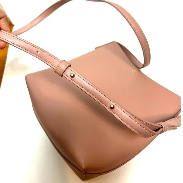 Anthropologie Samara Lavender Pink Crossbody Shoulder Bag - Image 8