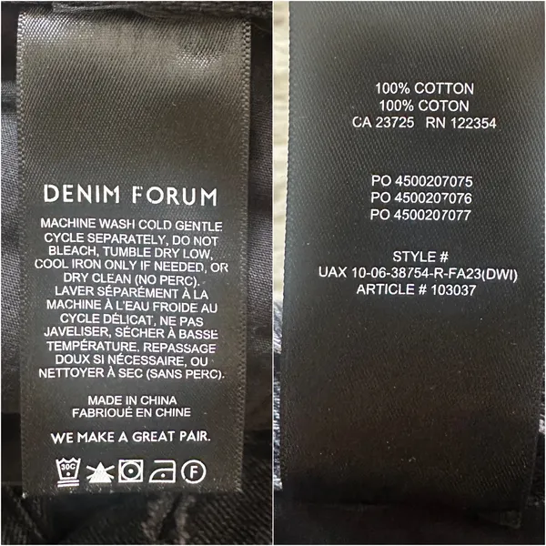 Aritzia Denim Forum Jeans The '90s Joni Hi-rise Loose Jean Black Sz 25 - Image 9