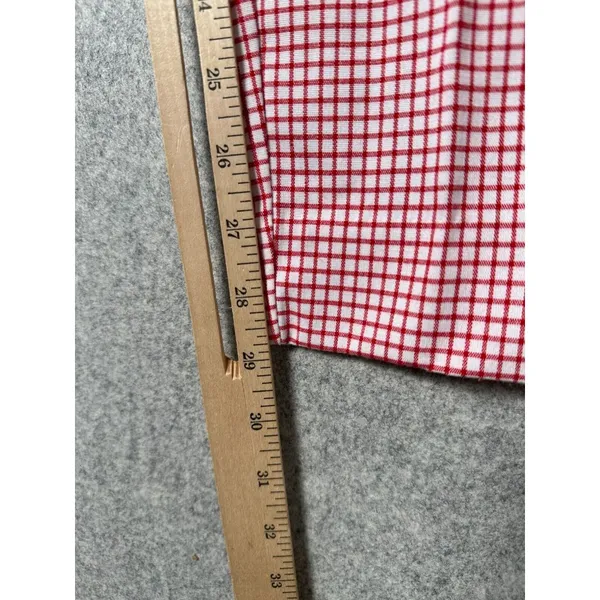 Vintage Express Compagnie‎ 90s Womens 5/6 Pants High Waisted Red White Tapered - Image 8