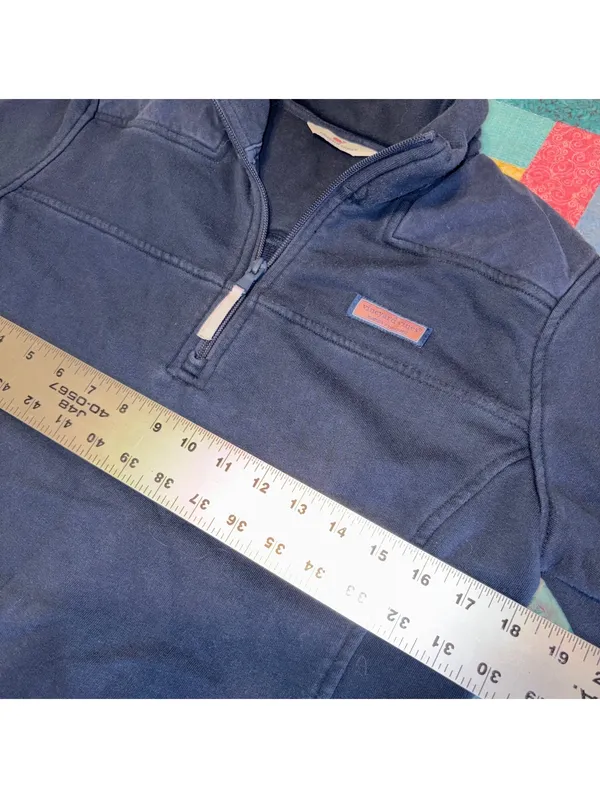 Vineyard Vines $98 Woman’s Small Shel Shirt Vineyard Navy Pullover - Image 8