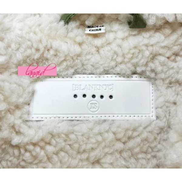 Free People Blank NYC Going Public Jacket Warm Puffer Chunky Cable Sweater Knit - Image 7