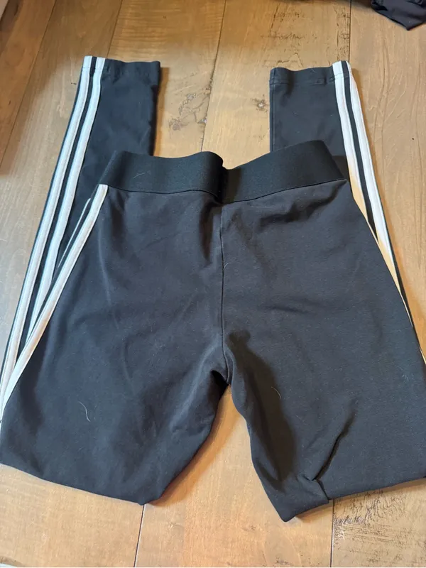 Adidas Size Small Black White Leggings - Image 4