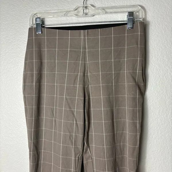 Women’s a new day Grey/Brown Plaid Dress Skinny Dress Pants size 4 - Image 2
