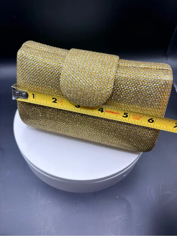 Gold Sparkle Evening Clutch - Image 6