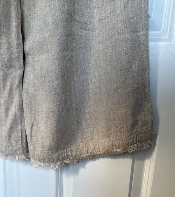 Thread and Supply Linen Wide-leg Cropped Pants - Image 2