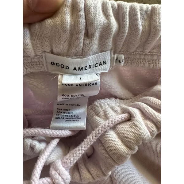 Good American Candy Pink Wide Leg Sweatpants‎ Size L - Image 4