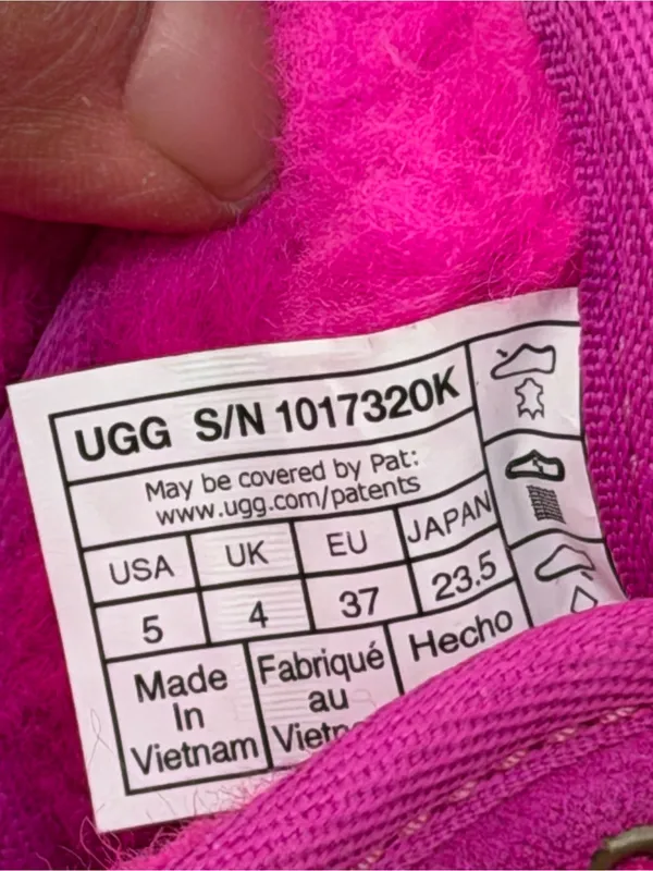 UGG Neumel Boots Women Size 5 Pink Suede Shearling Lined Chukka Cozy - Image 6